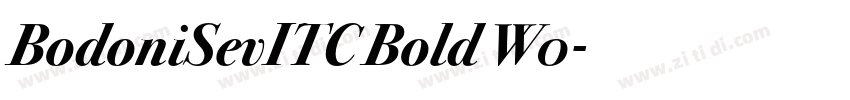 BodoniSevITC Bold W0字体转换